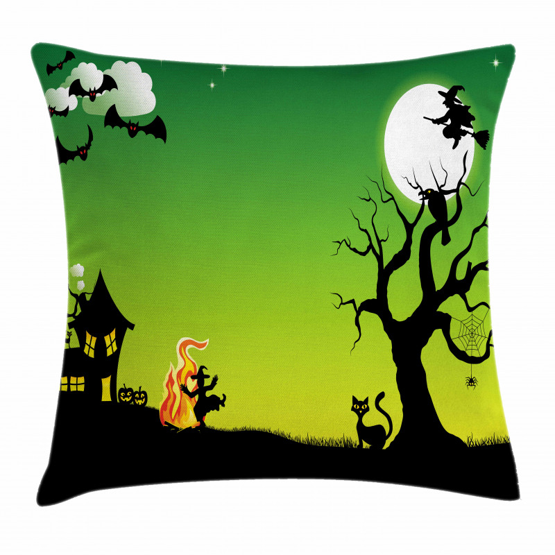 Dancing Witch Pillow Cover