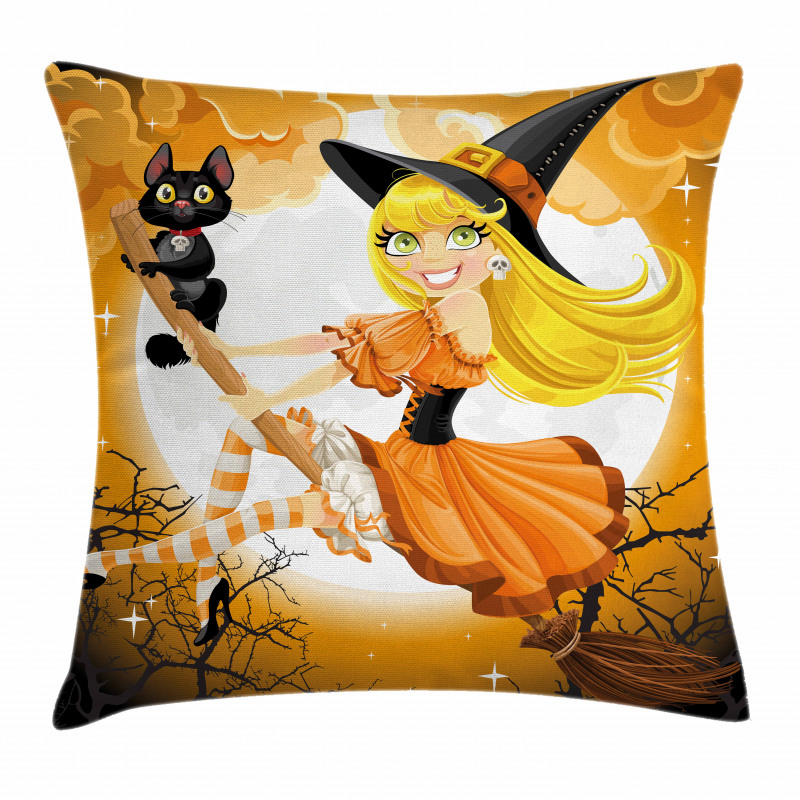 Witch Conceptual Colors Pillow Cover