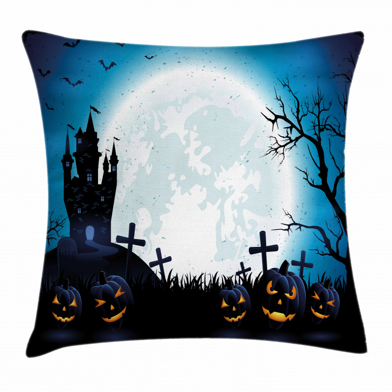 Moon Pumpkins Pillow Cover