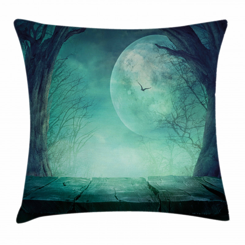 Spooky Forest Halloween Pillow Cover