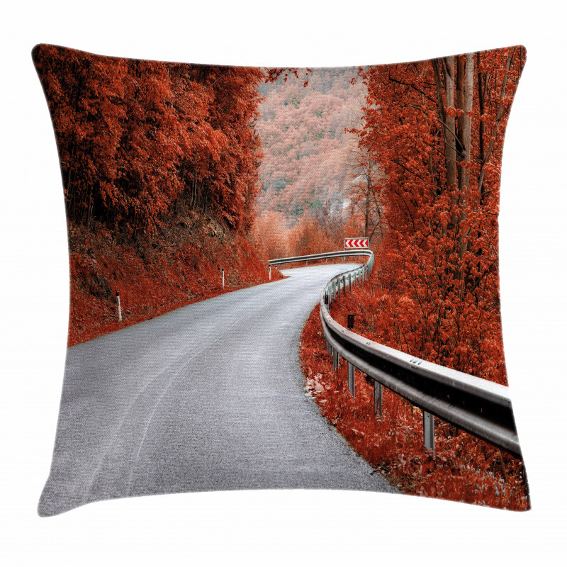 Dreamy Road Travel Theme Pillow Cover