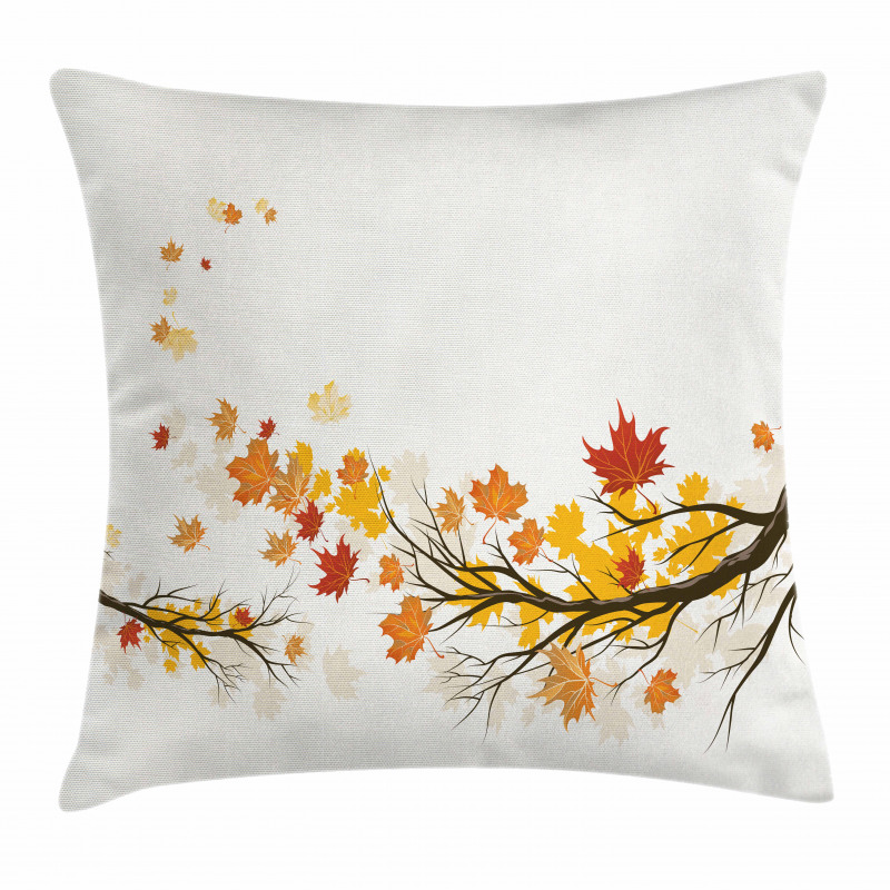 Seasonal Tree Branches Autumn Pillow Cover