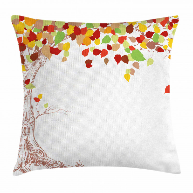 Mother Earth Theme Trees Pillow Cover