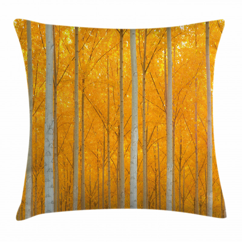 Forest Bloom with Pale Leaves Pillow Cover