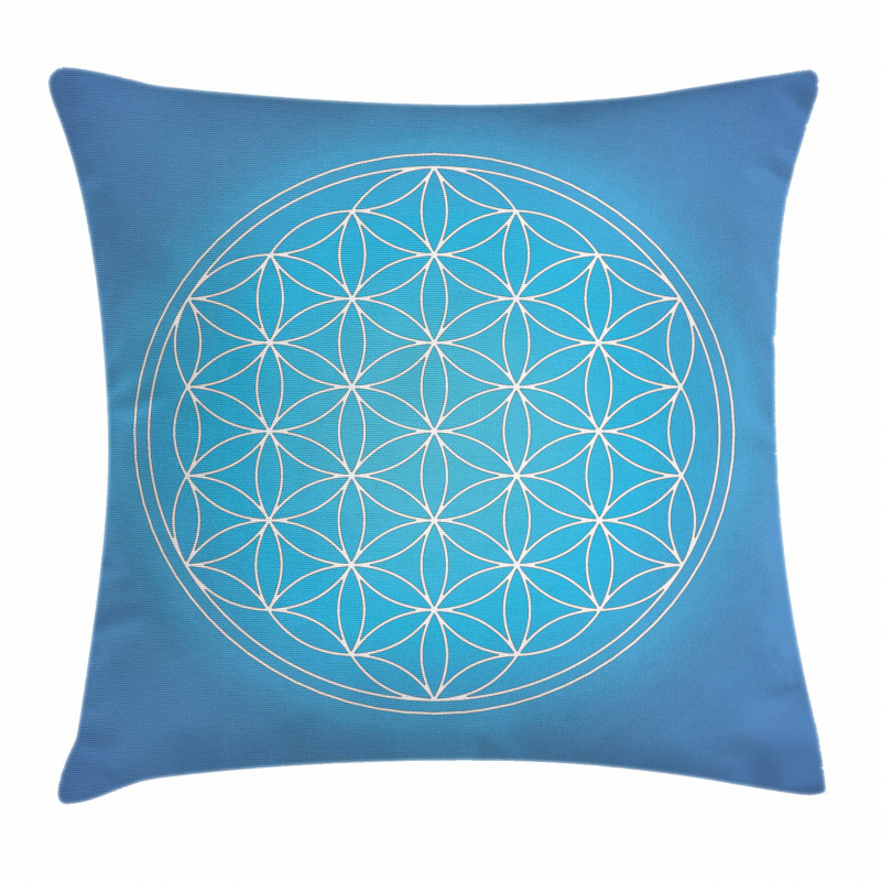 Flower of Life Grid Pillow Cover