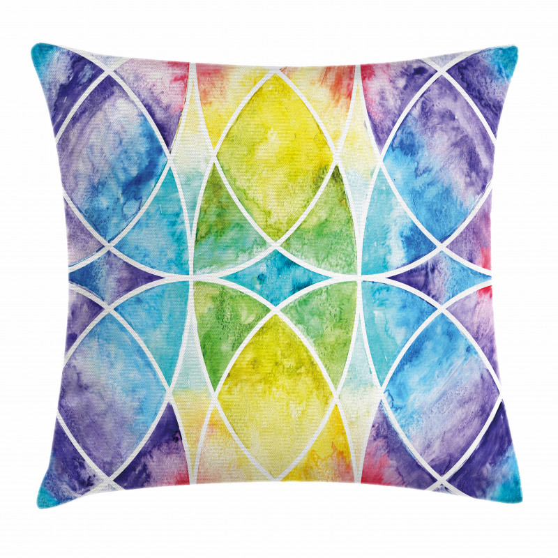 Rainbow Grunge Pillow Cover