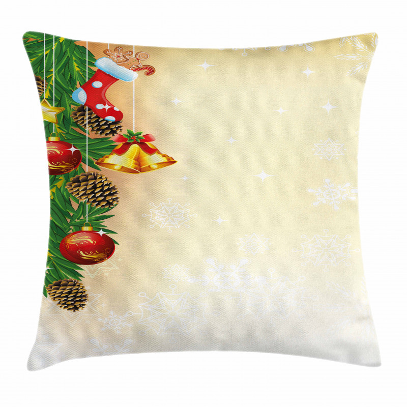 Bells Stockings Tree Pillow Cover