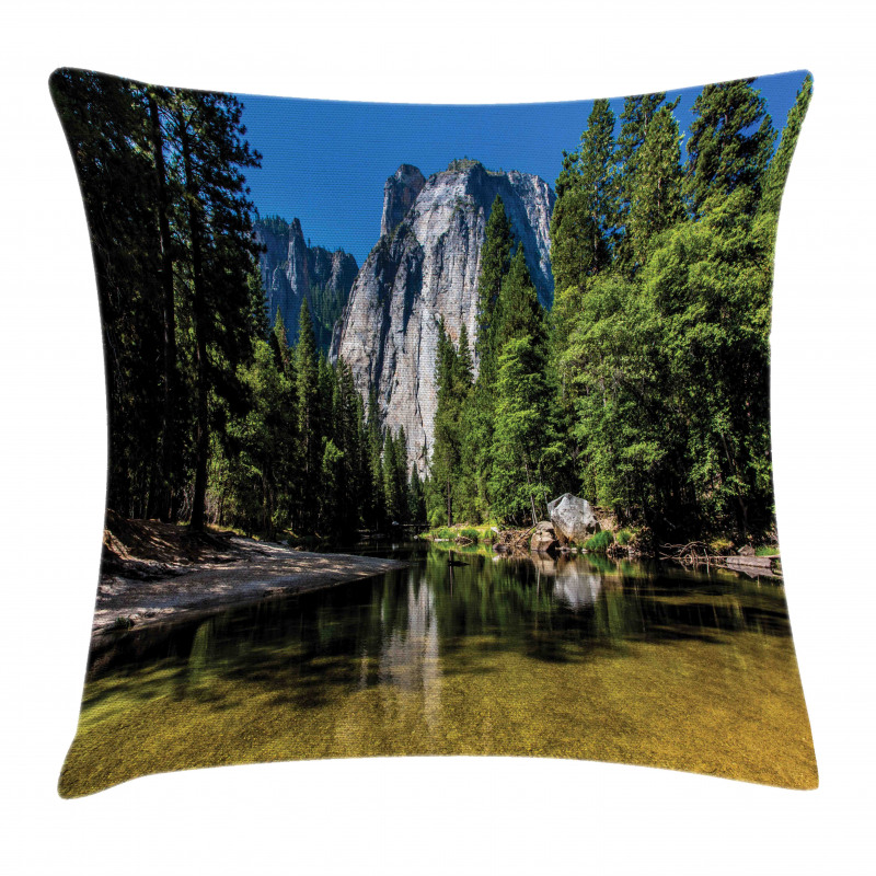 Granite Cliff River Pillow Cover