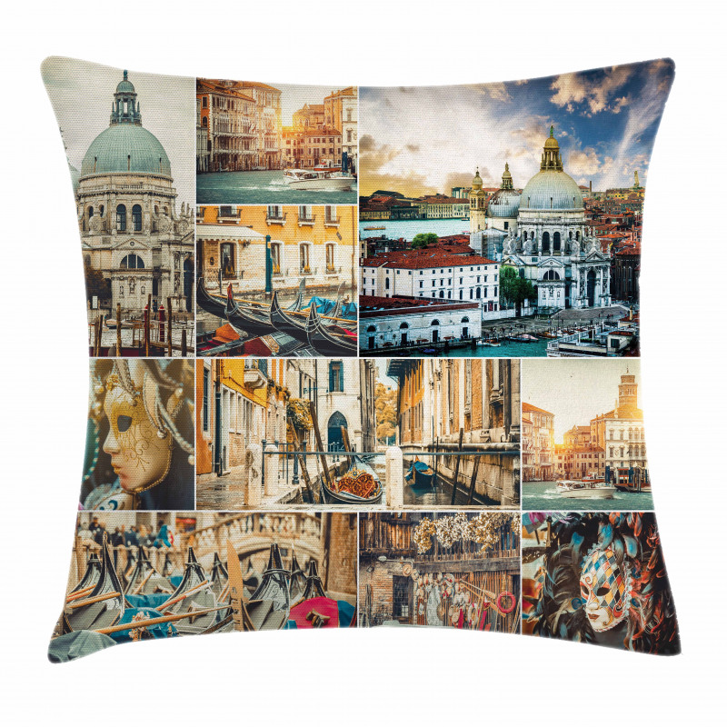 Venice Cityscape Canal Pillow Cover