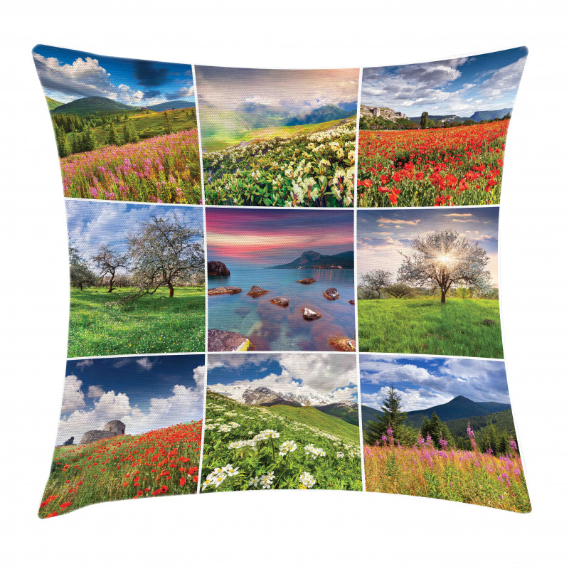 Summer Landscapes Rural Pillow Cover