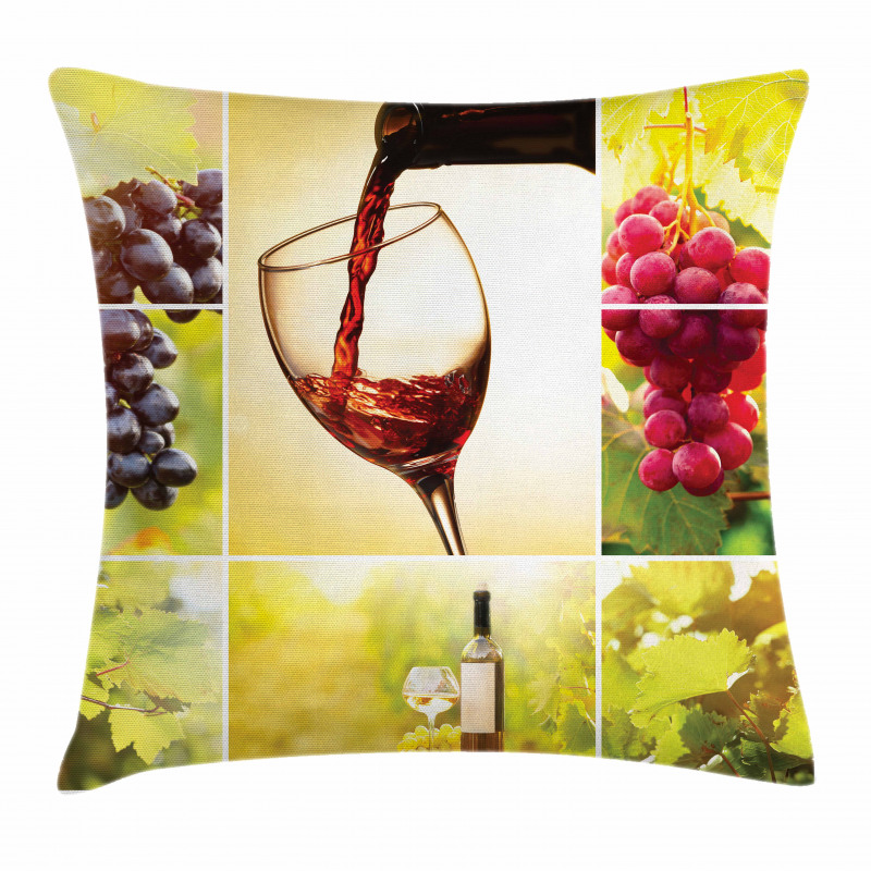 Vineyard Grape Harvest Pillow Cover