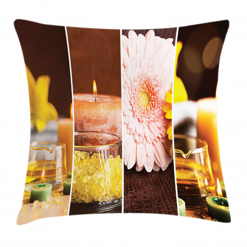 Gerbera Candles Spa Pillow Cover