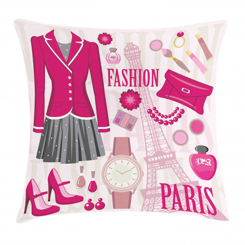 Fashion in Paris Dresses Pillow Cover