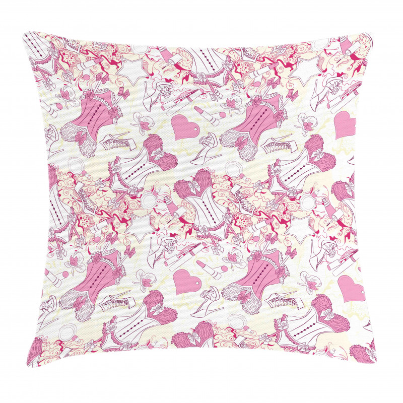 Vintage and Feminine Pillow Cover