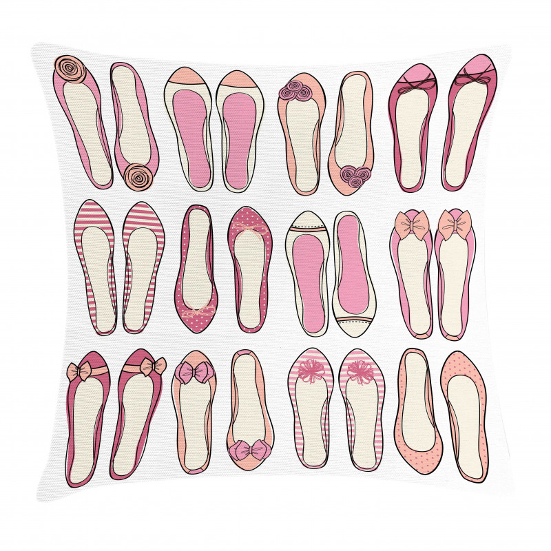 Ballerina Ballet Shoes Pillow Cover