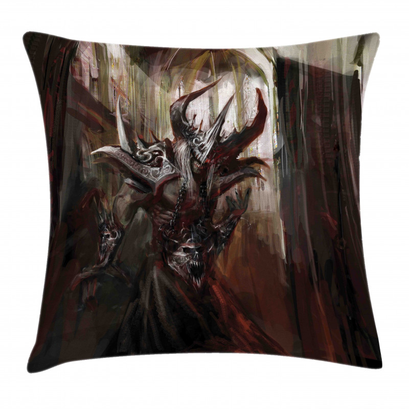 Knight Fantasy Theme Pillow Cover