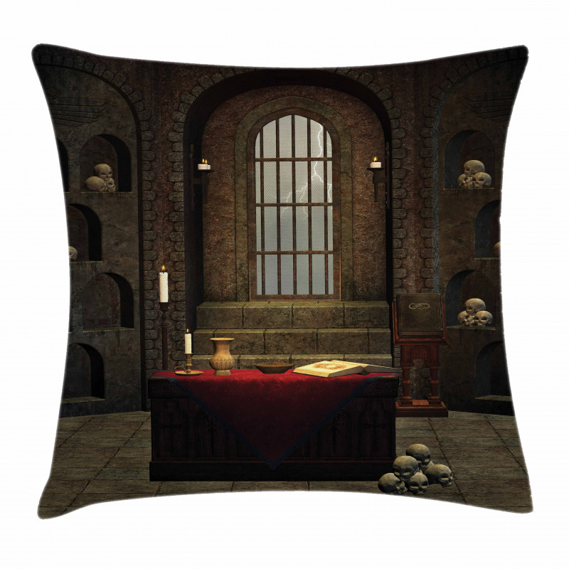 Mystical Room Skulls Pillow Cover