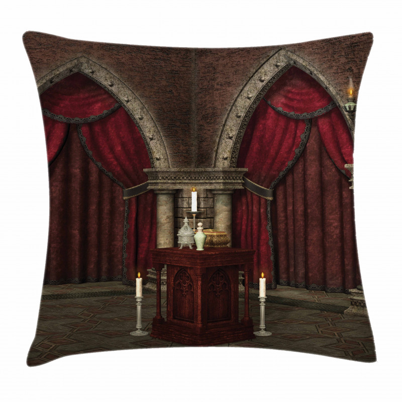 Mysterious Room Castle Pillow Cover