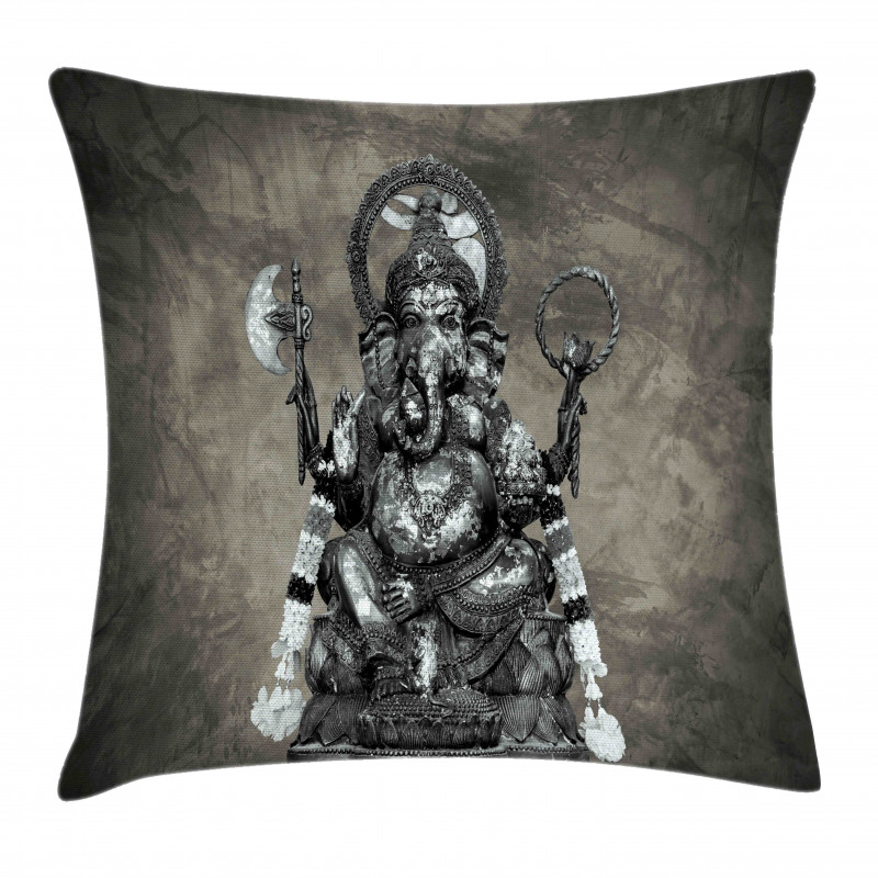 Elephant Ethnic Figure Pillow Cover