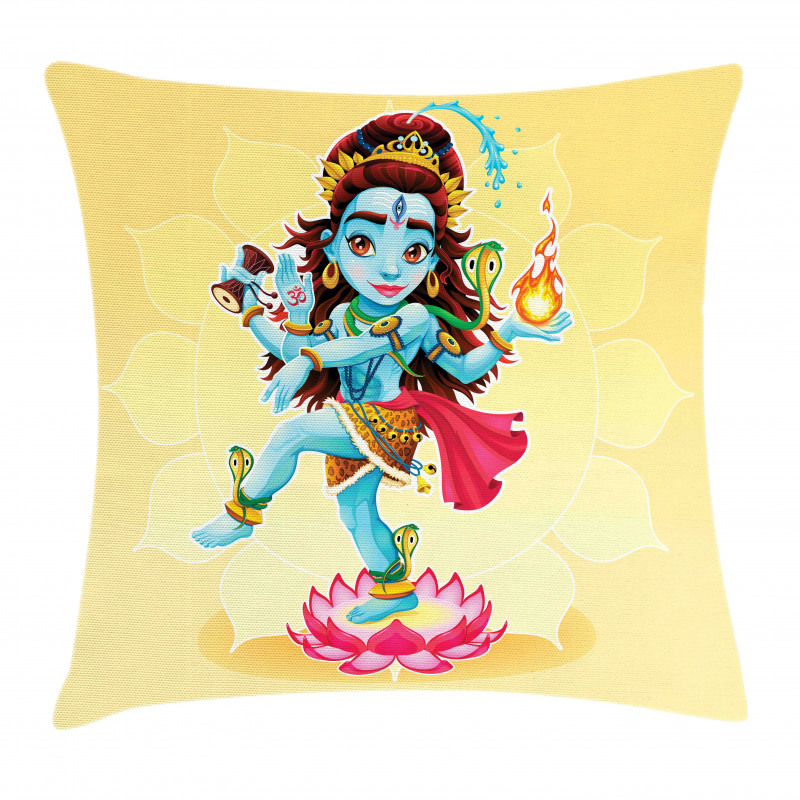 Cartoon Eastern Figure Pillow Cover