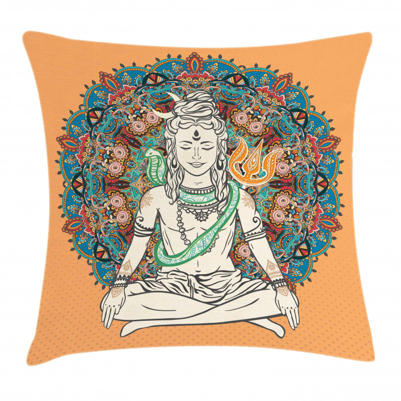 Asian Ancient Bohemian Design Pillow Cover