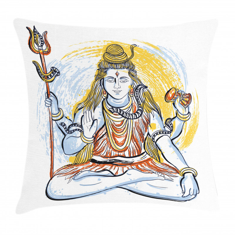 Grungy Style Meditation Pillow Cover