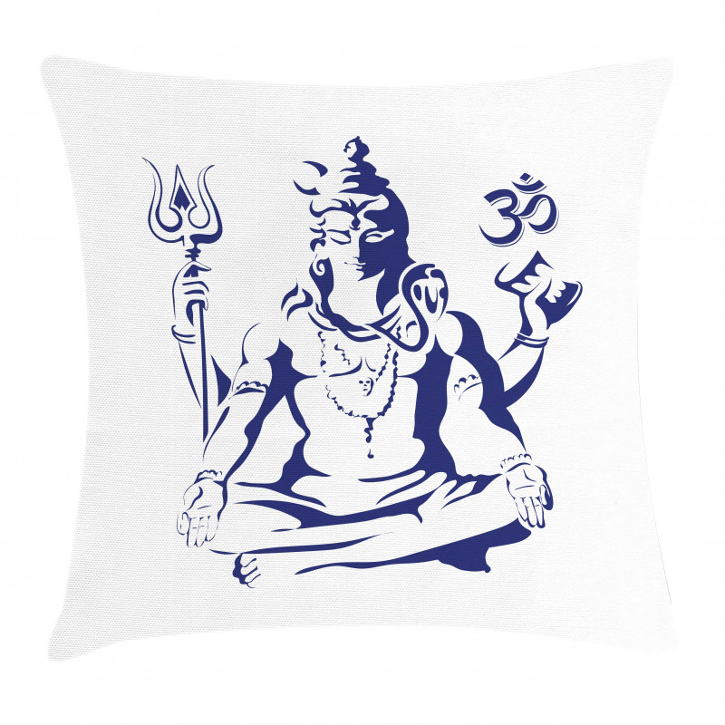 Sacred Ritual Lotus Pose Pillow Cover