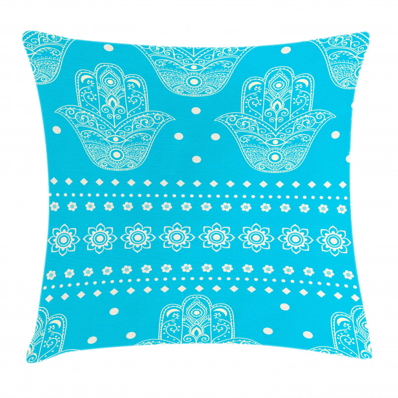 Eastern Cultural Floral Pillow Cover