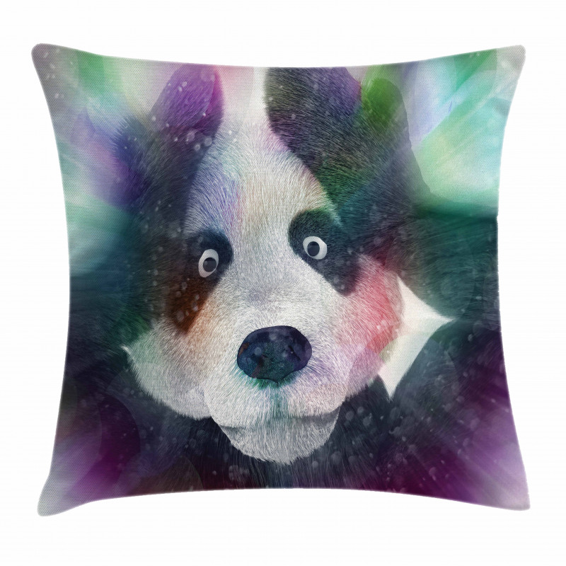 Psychedelic Panda Pillow Cover