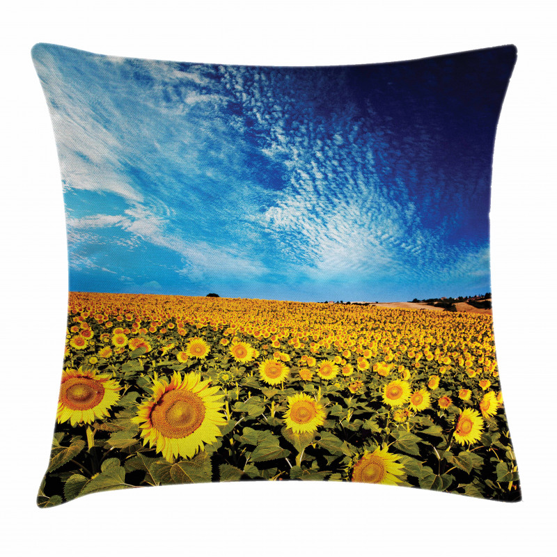 Sunflower Garden Nature Pillow Cover