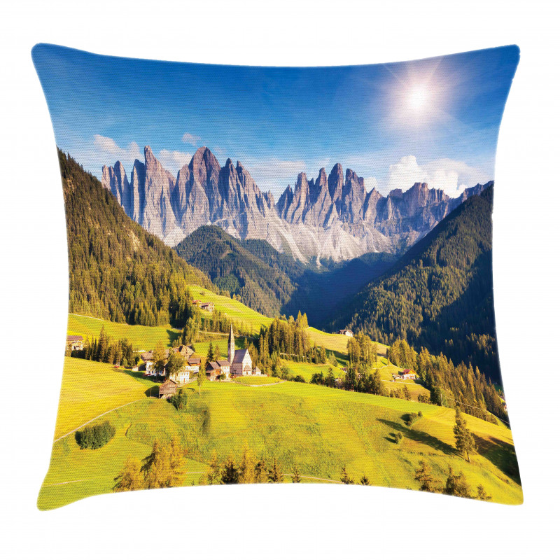 Morning at Countryside Pillow Cover
