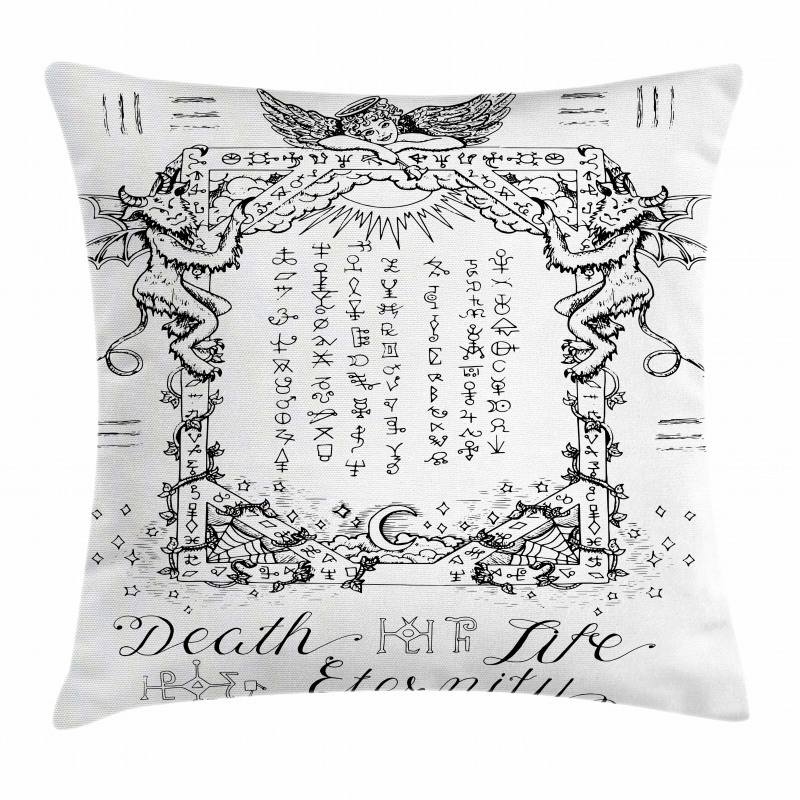 Gothic Medieval Magic Pillow Cover