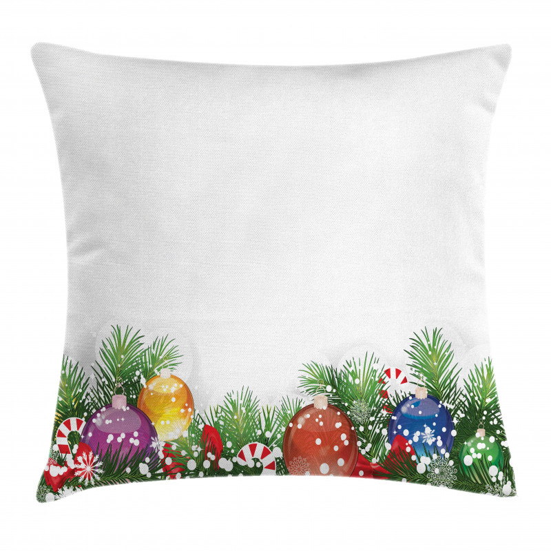 Xmas Tree Ornaments Pillow Cover
