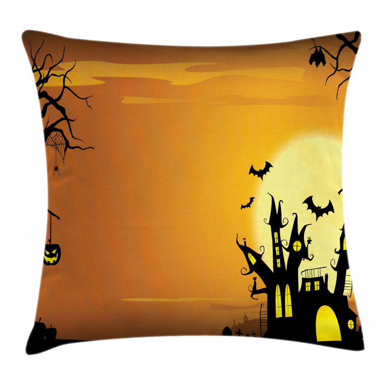 Haunted House Pillow Cover