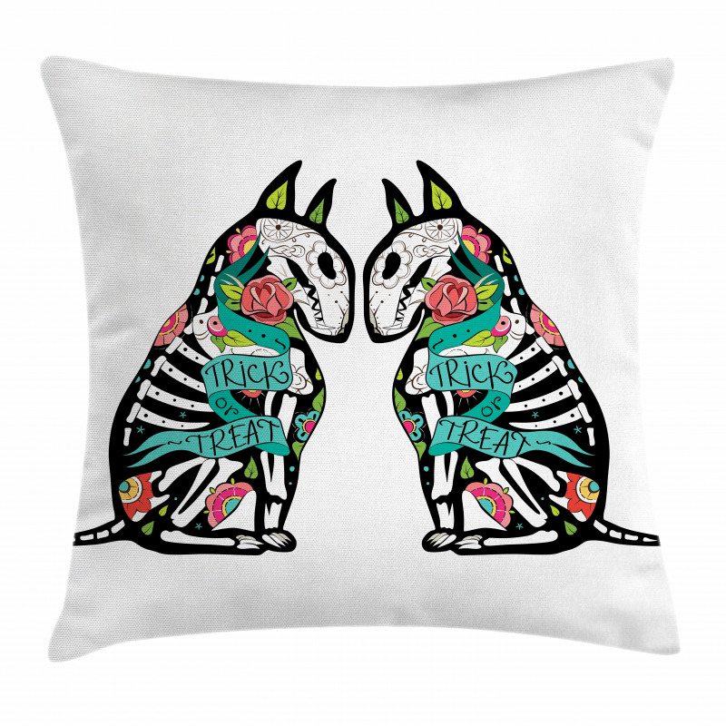 Skeleton Demon Pillow Cover