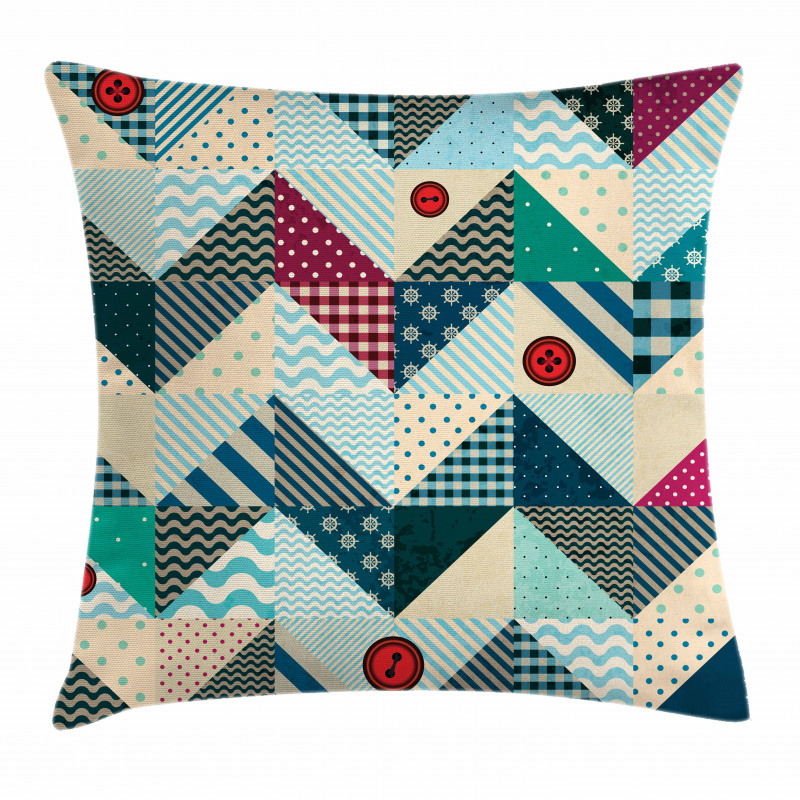 Vintage Patchwork Art Pillow Cover