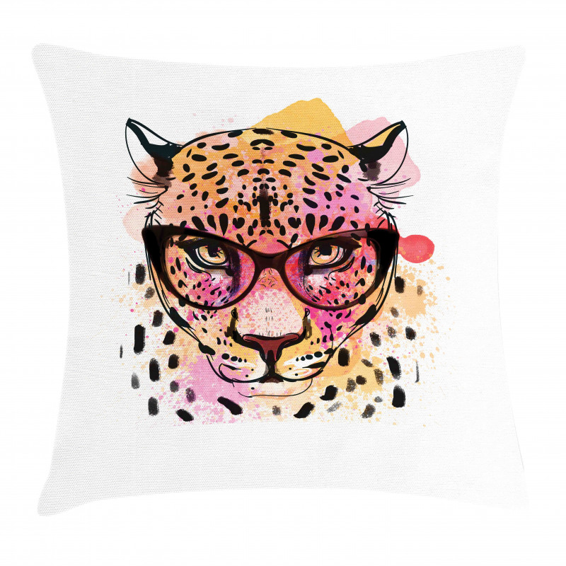 Modern Hipster Leopard Pillow Cover