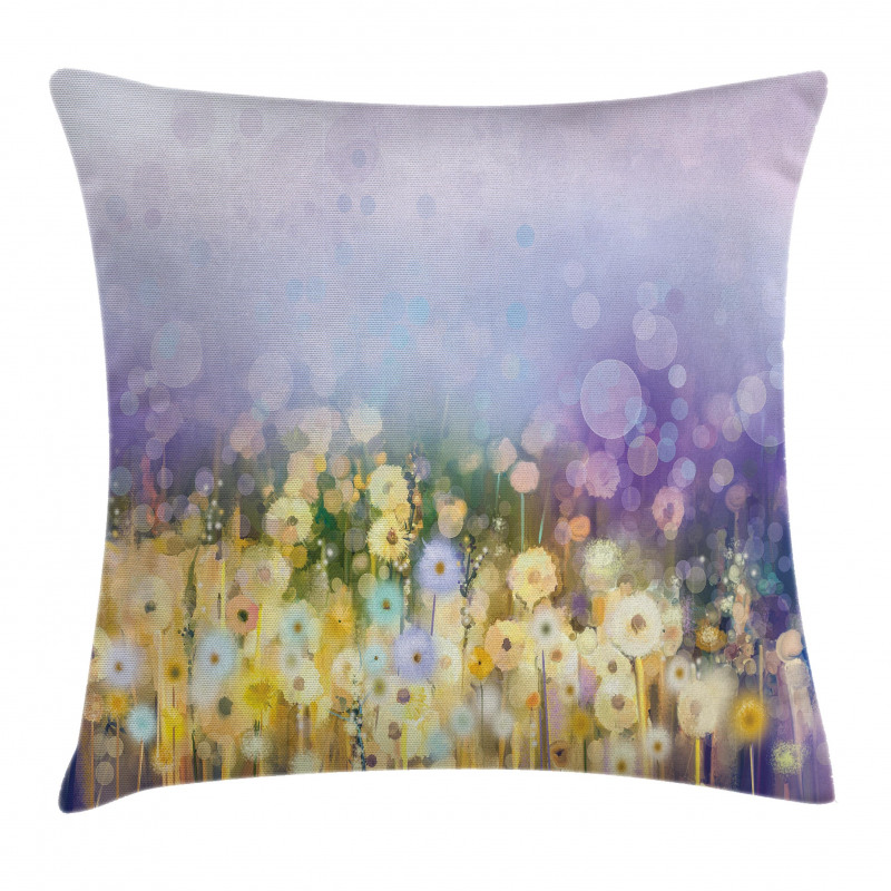 Idyllic Pastoral Flower Pillow Cover