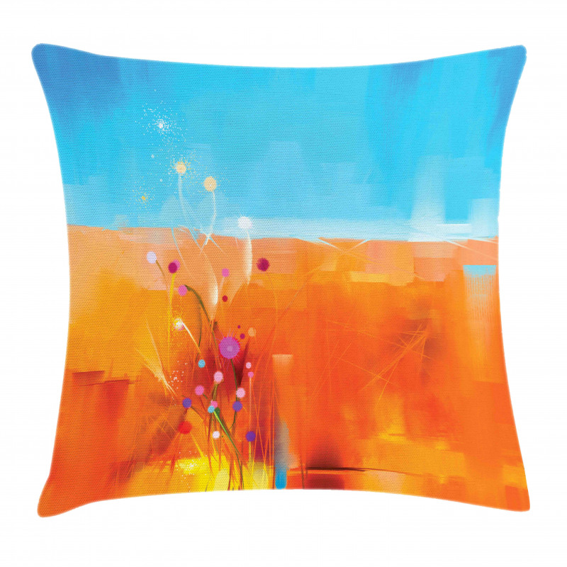 Flowers in Meadow Pillow Cover