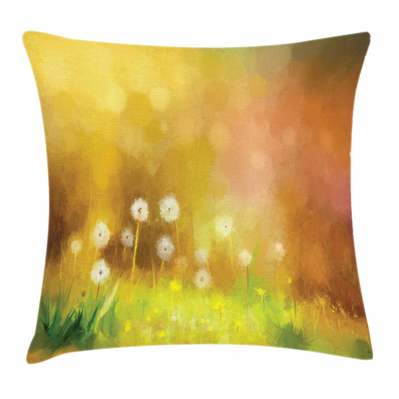 Oil Painting Effect Art Pillow Cover
