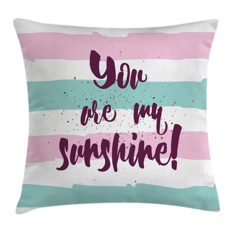 Colorful Words Pillow Cover