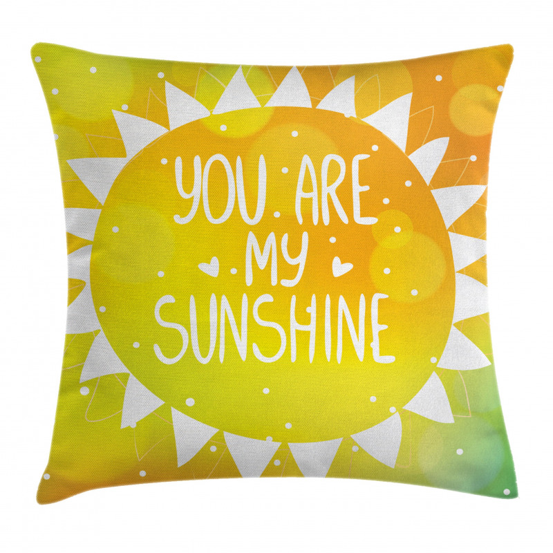 Sun Love Art Pillow Cover