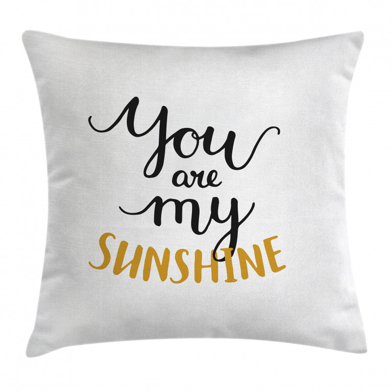 Aşk Minder Kılıfı You Are My Sunshine Yazılı