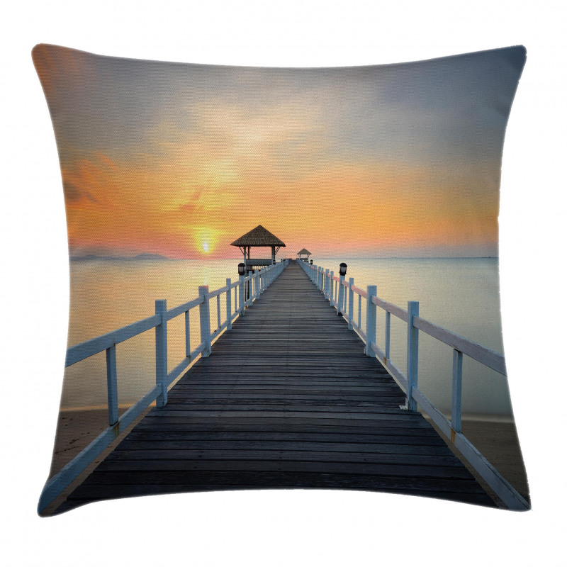 Wood Path on Beach Pillow Cover