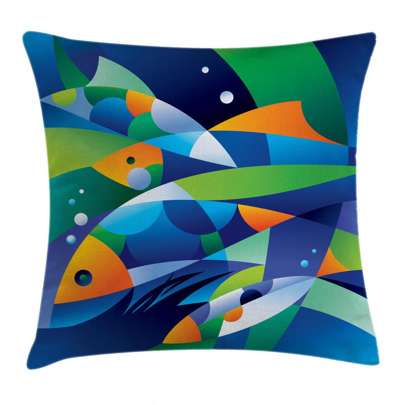 Fishes Underwater Pillow Cover