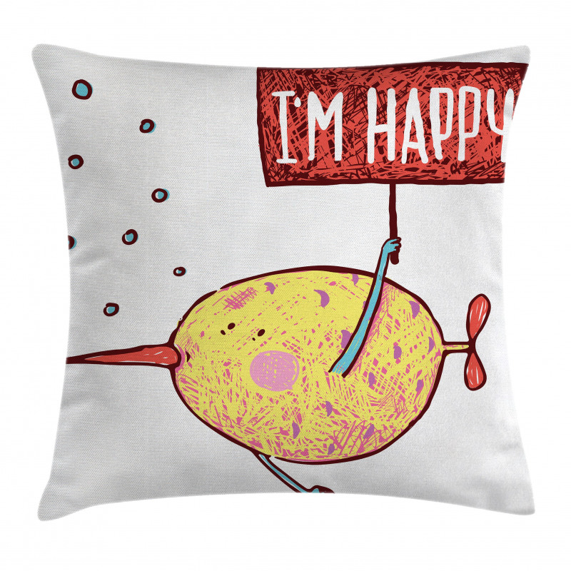 Humor Cartoon Fish Baby Pillow Cover