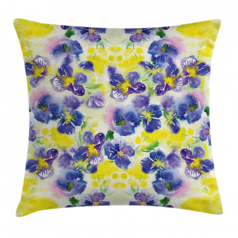 Butterfly Violet Field Pillow Cover