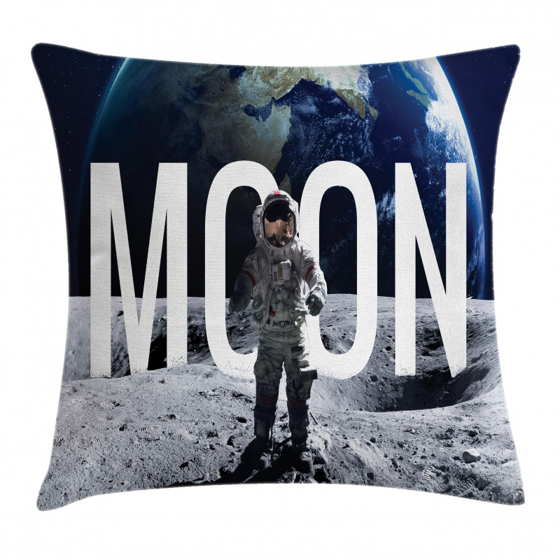 Miniature Astronaut Space Pillow Cover