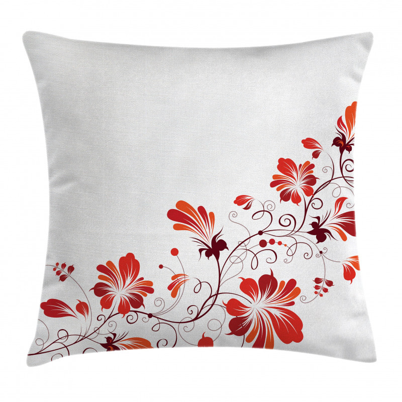 Floral Petal Ornaments Pillow Cover