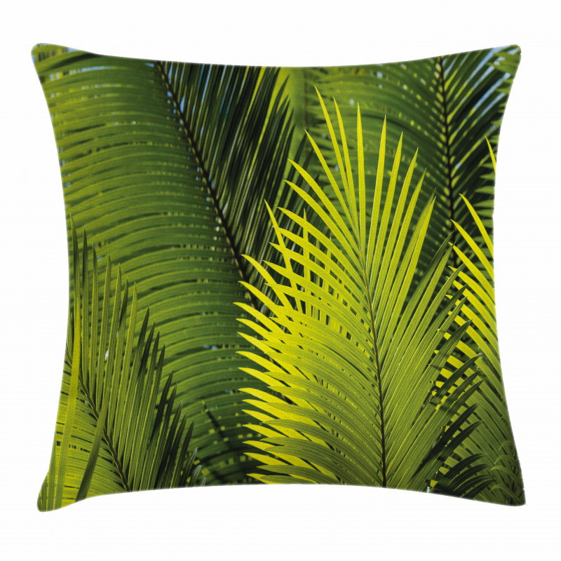 Tropical Foliage Leaf Pillow Cover